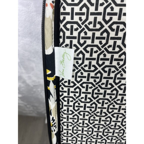 Vera Bradley Laptop Case Retired Dogwood Hard Shell Quilted Yellow Black Multi - Picture 8 of 10